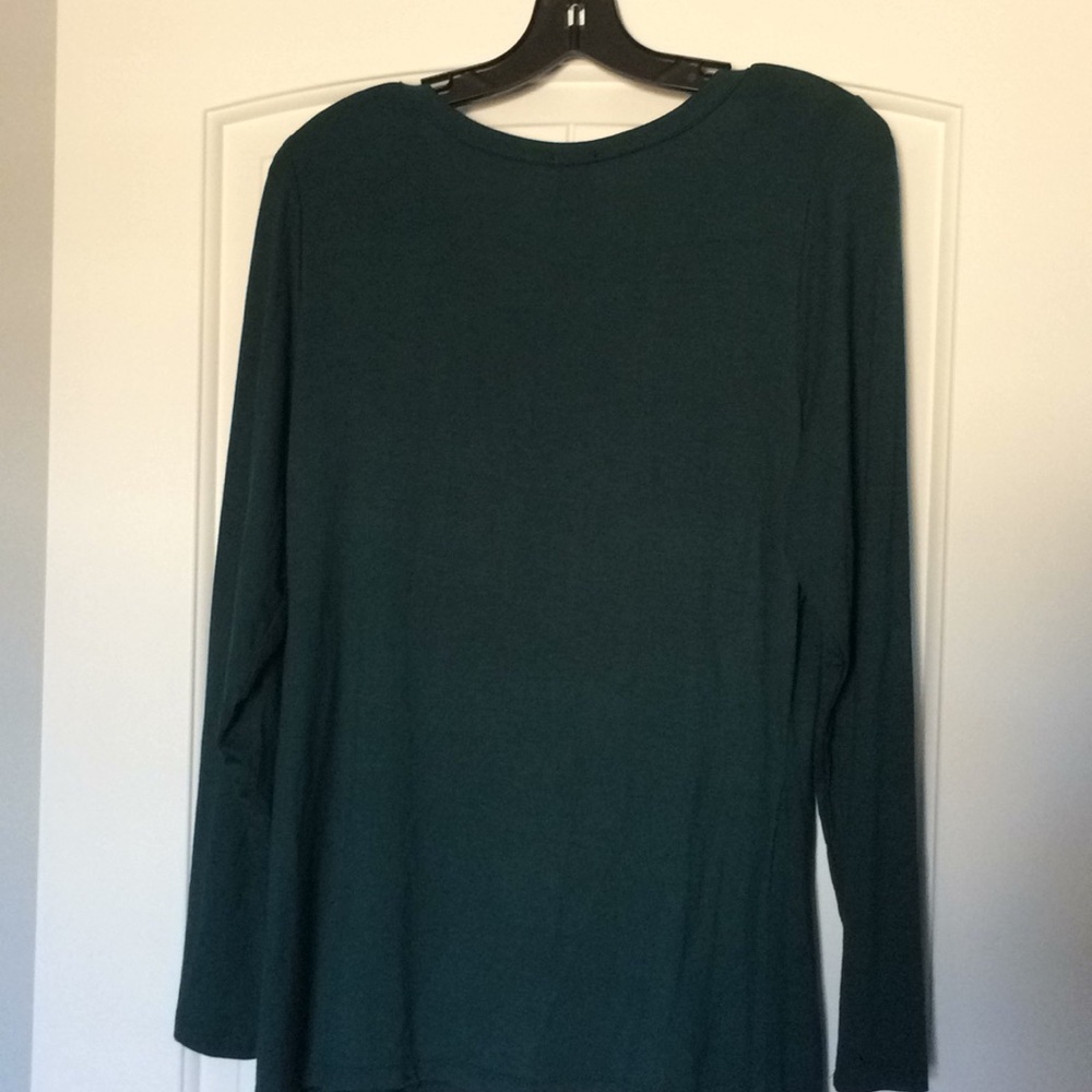 Rue 21 Top Women's Plus Size 1X Green Long Sleeve NWT - Picture 2 of 6